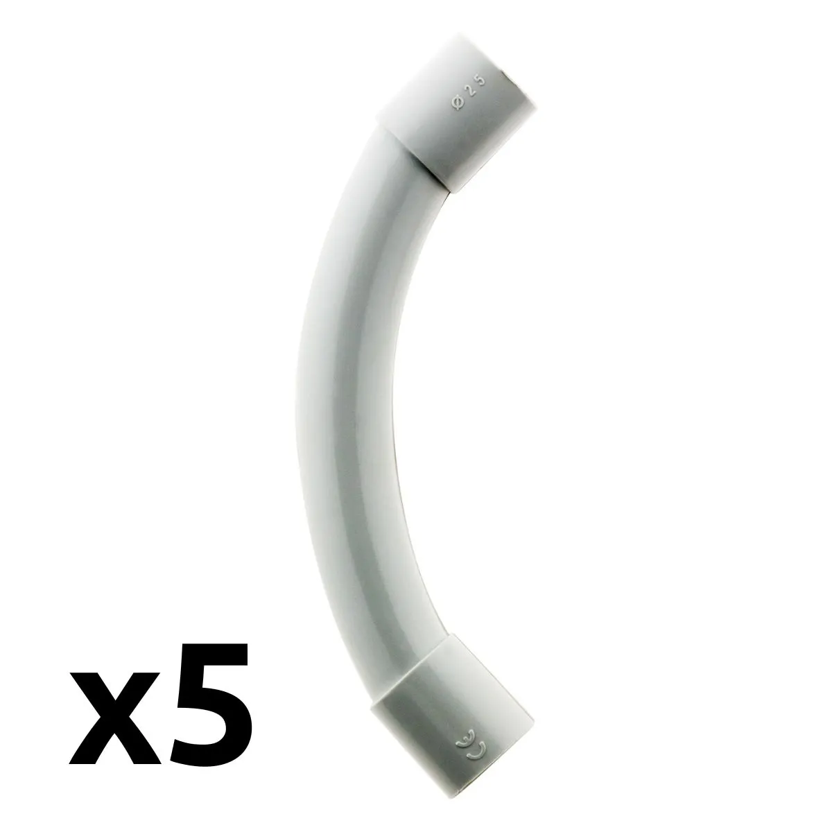 Zenitech Courbes Tube IRL Ø25mm - Gris