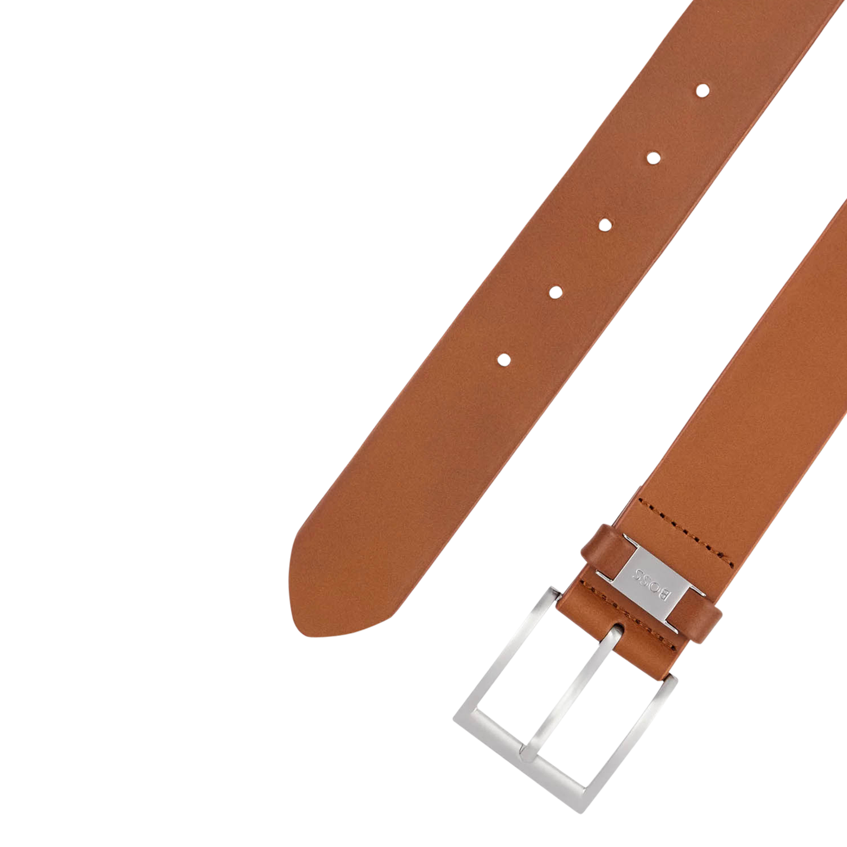 Ceinture en cuir lisse | Marron