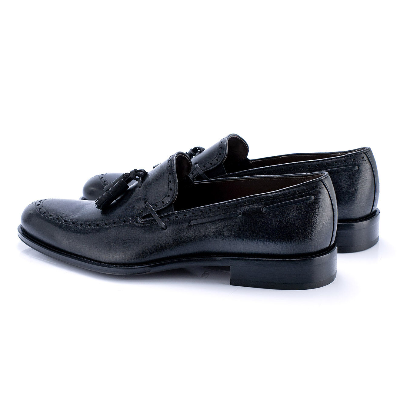 Caramelo Mocassins en Cuir Canluden noirs