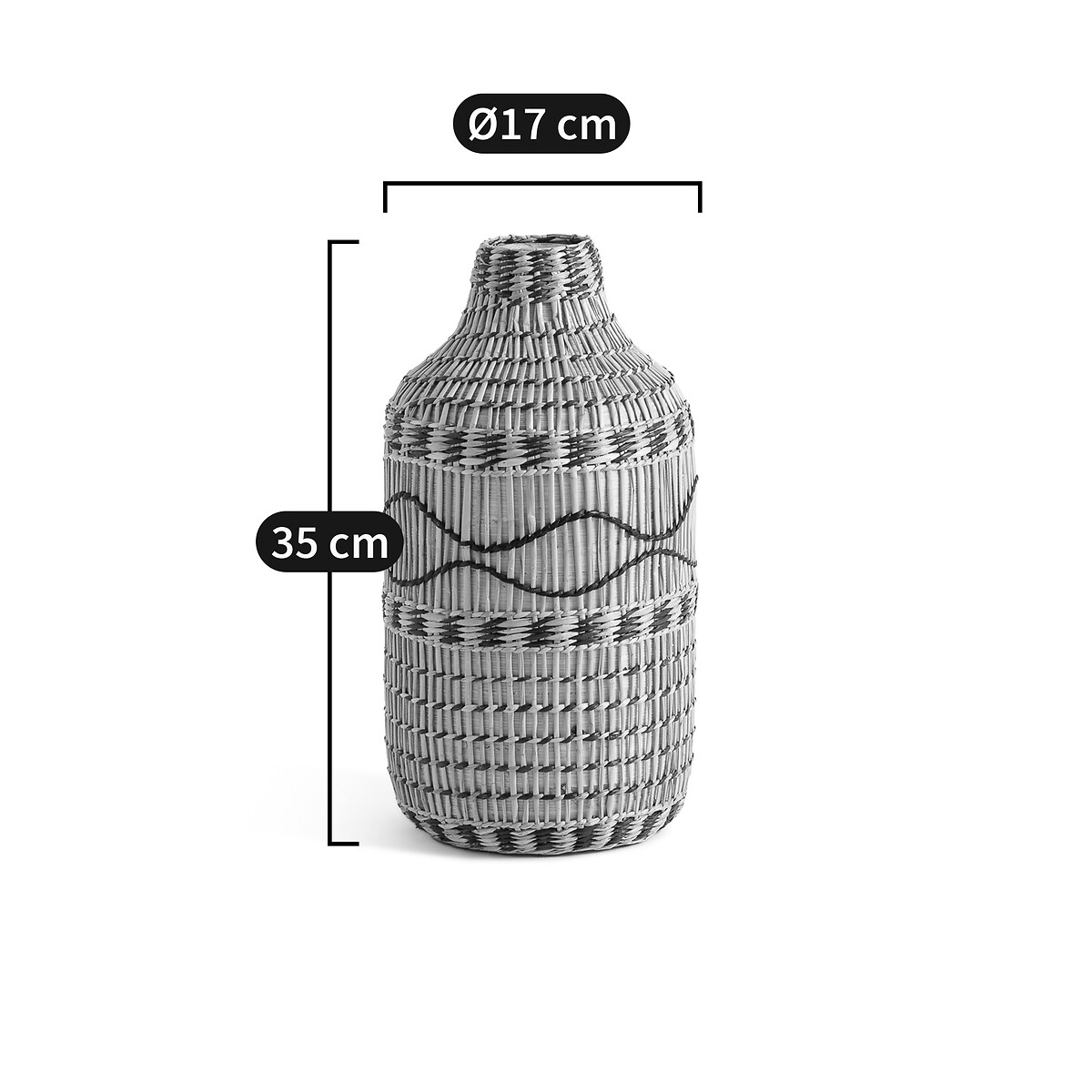 LA REDOUTE INTERIEURS<br>Vaso decorativo em bambu H35 cm, Arando