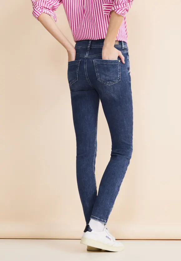 Slim Fit indigo Jeans - brilliant indigo random wash