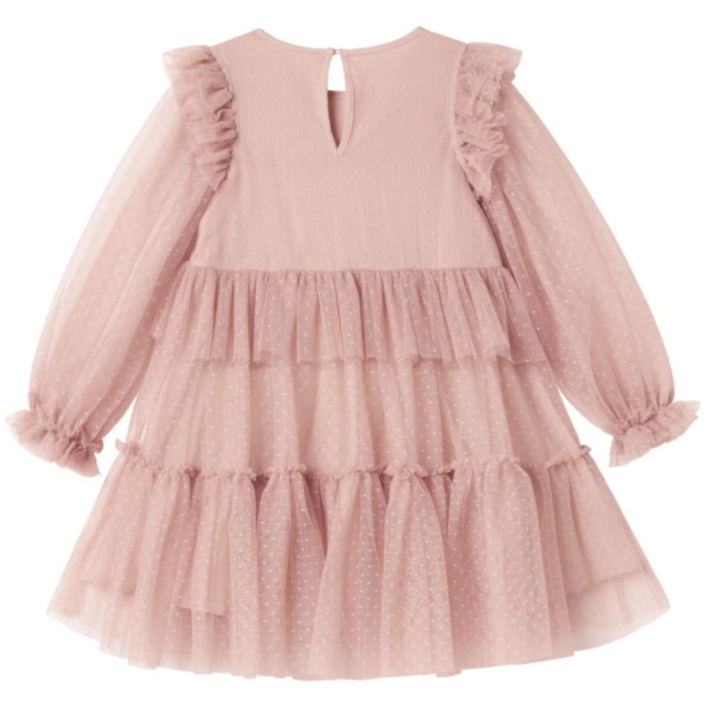 Køb MarMar Tulle Dotty Faded Rose Doth LS Kjole