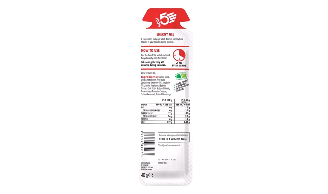 High5 Energy gel Berry 32 ml.