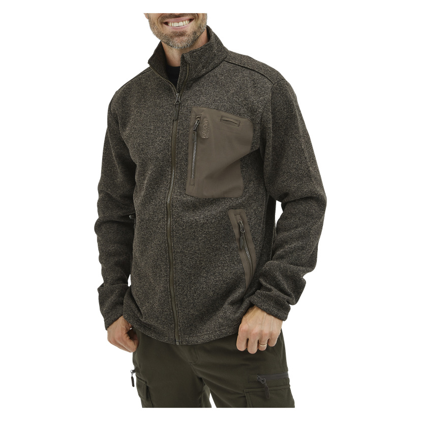 Strikket fleecejakke for menn XXXL