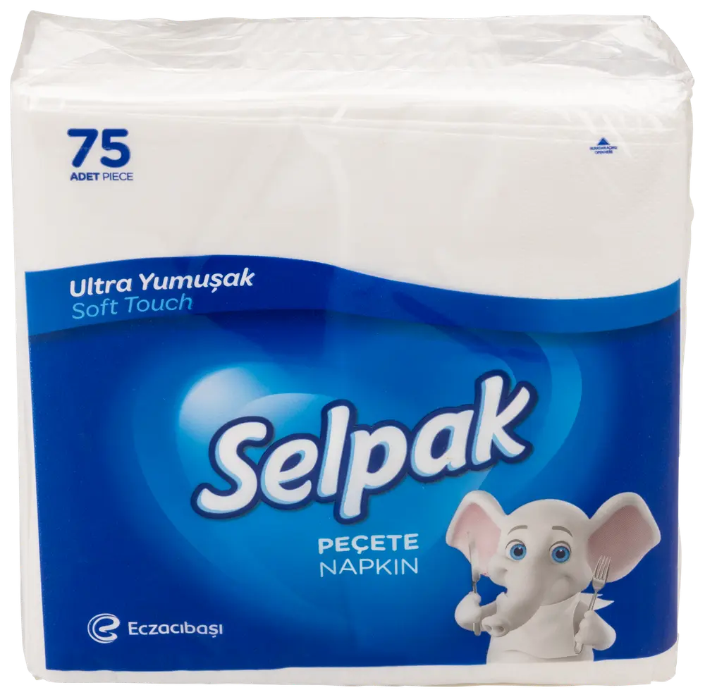 Selpak Servietter hvid 75 stk.