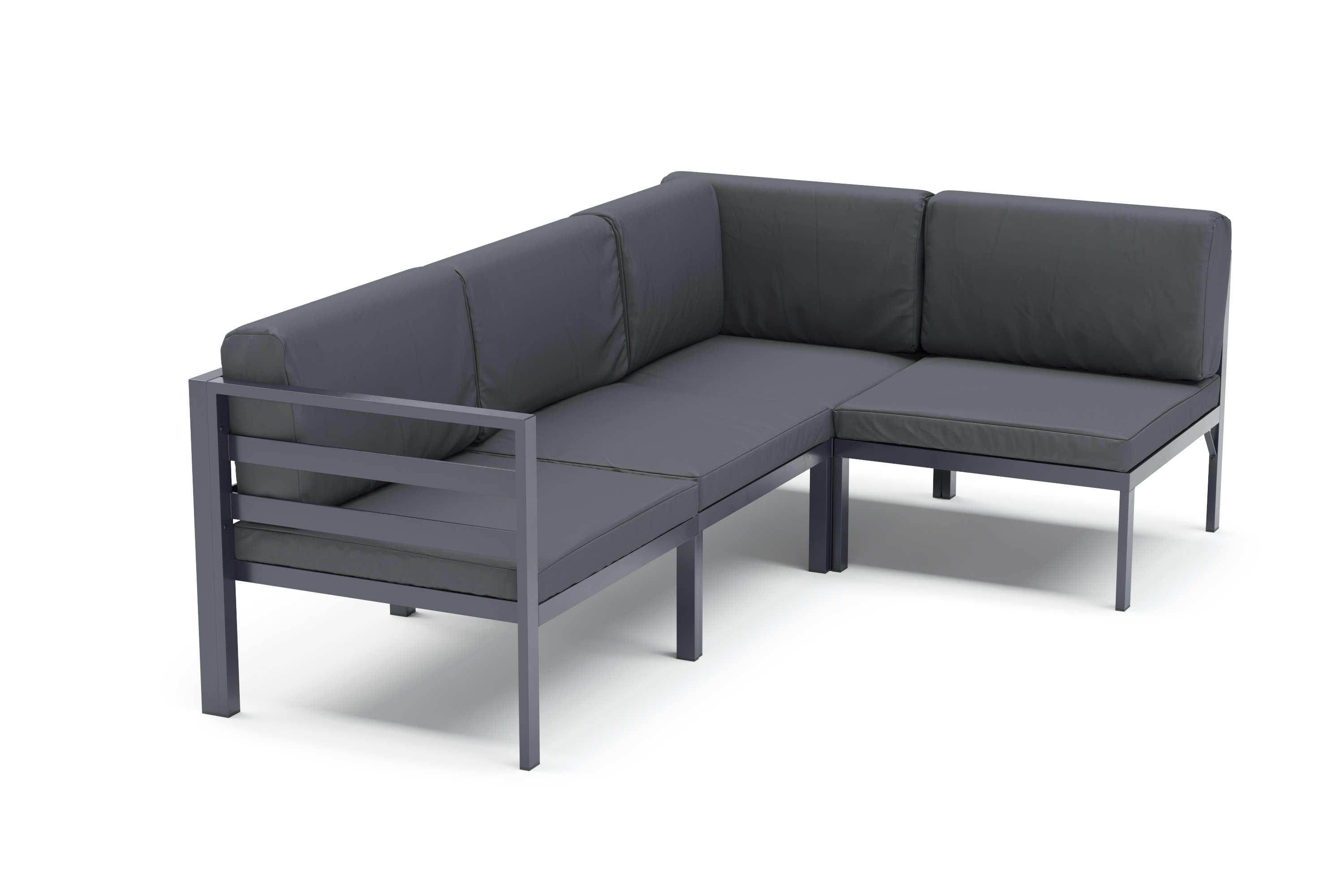 Lounge SAMBIA 4-teilig anthrazit