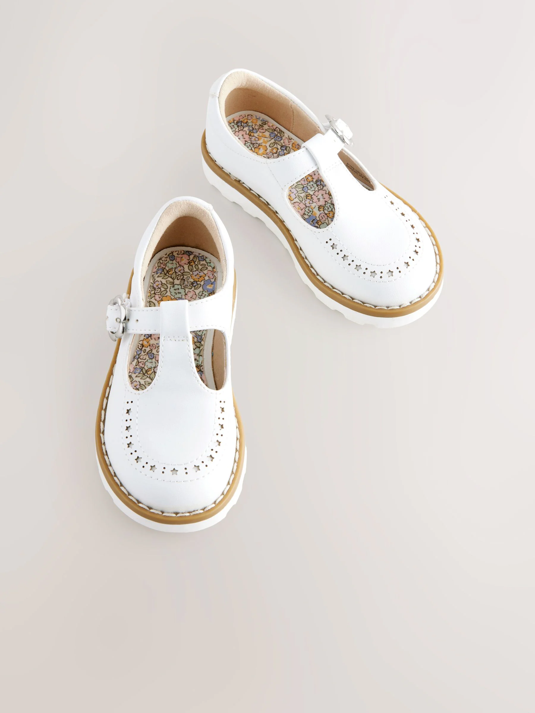 Wit - Schoenen met T-bandje