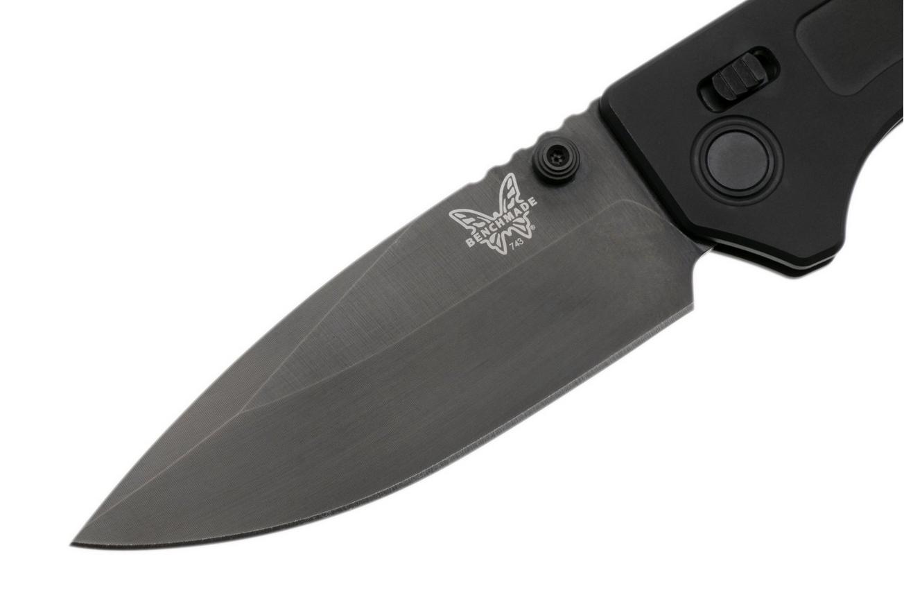 Benchmade Mini Narrows 743BK-01 Black DLC CPM-20CV, Black Titanium, zakmes