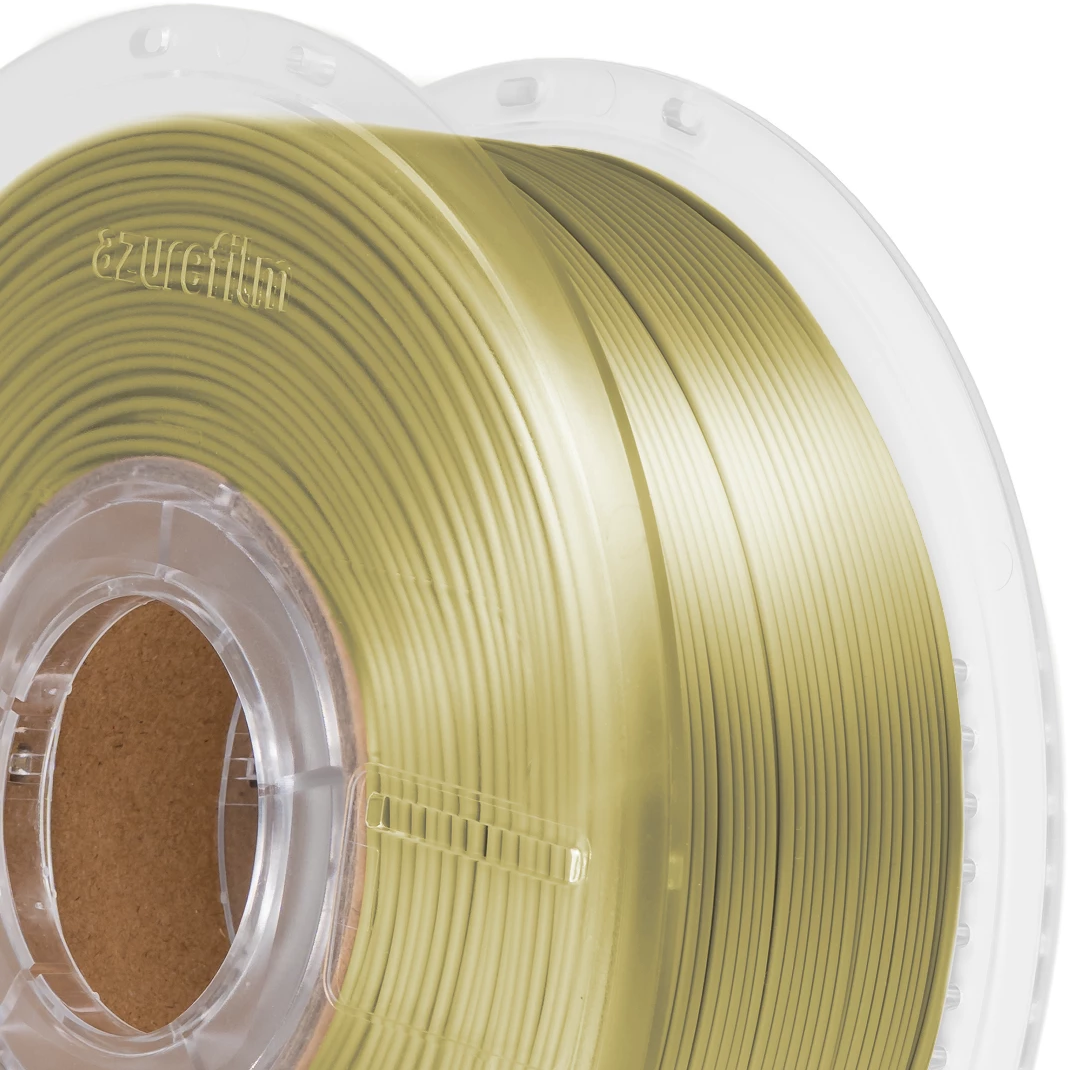AzureFilm  PLA Silk Olive Gold, 1,75 mm / 1000 g    PLA-Material mit seidigem Finish