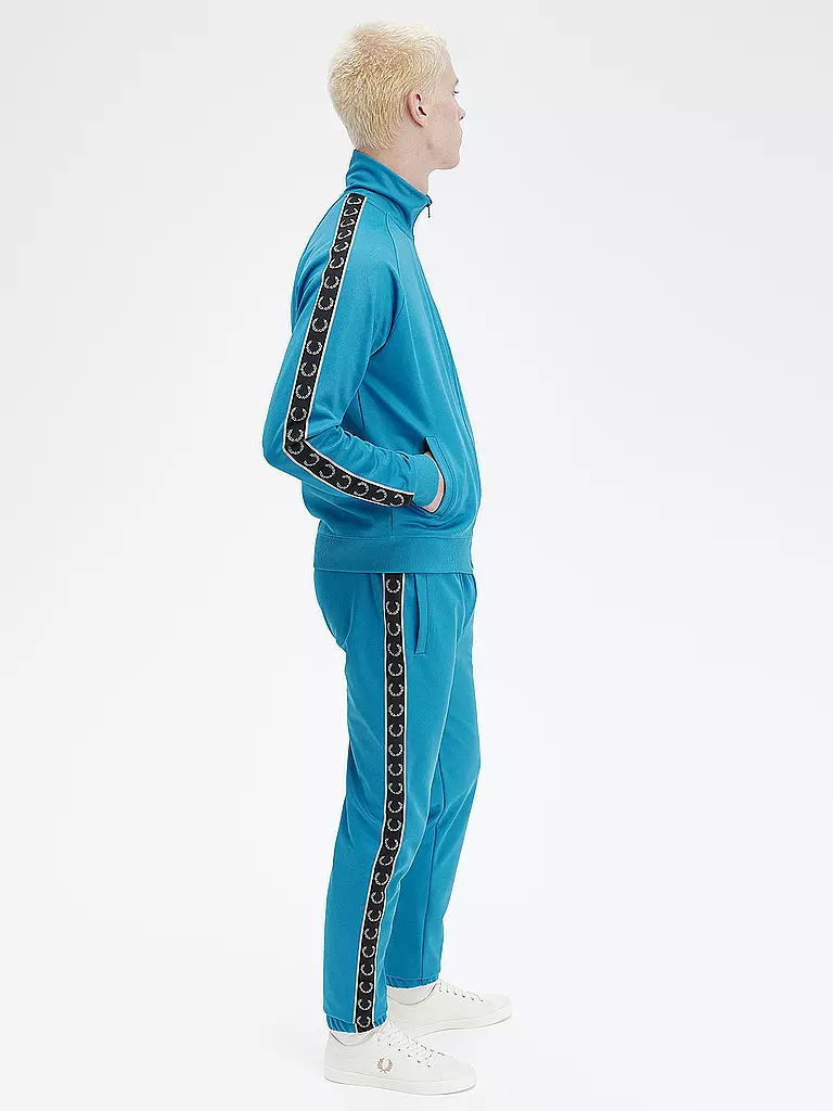 FRED PERRY Sweatjacke blau