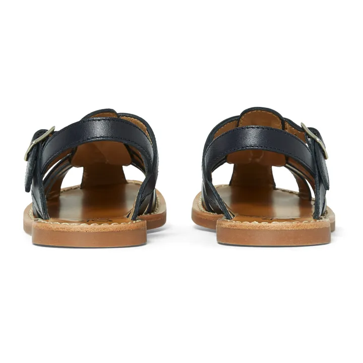 Pom d'Api Sandales Plage Stitch Dad | Bleu marine