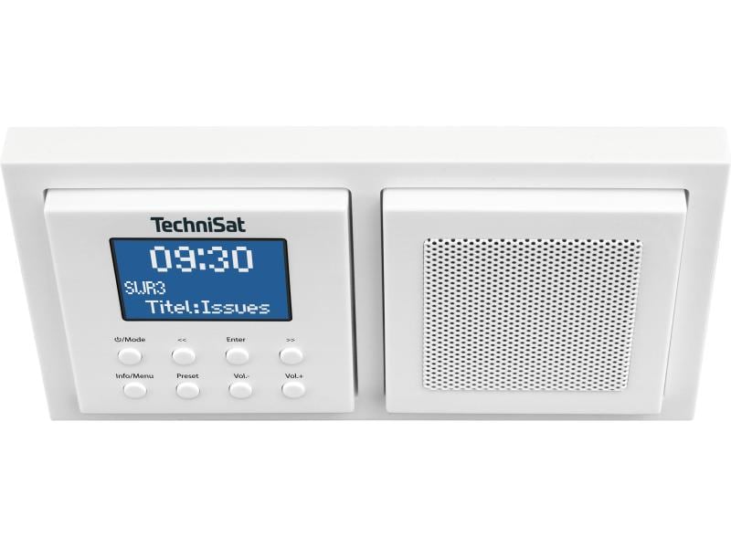 Technisat DAB  Radio DigitRadio Up 1 Weiss DAB -Radio zur Unterputzmontage