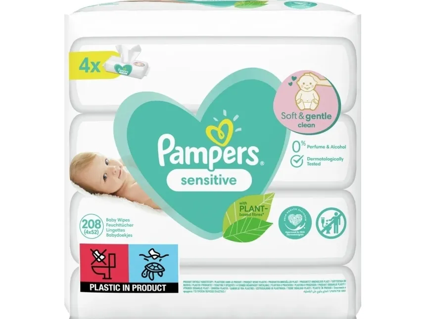 Pampers 81687197, Vådservietter til baby, Dermatologisk testet, Neutral pH