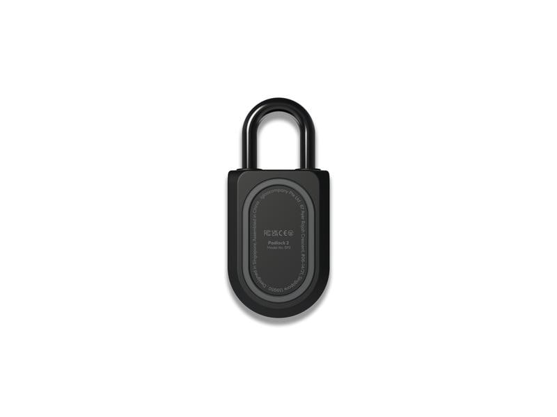 igloohome Sicherheitsschloss Padlock 2, Schwarz, Edelstahl Smartes, Bluetooth Vorhängeschloss mit Zahlenfeld
