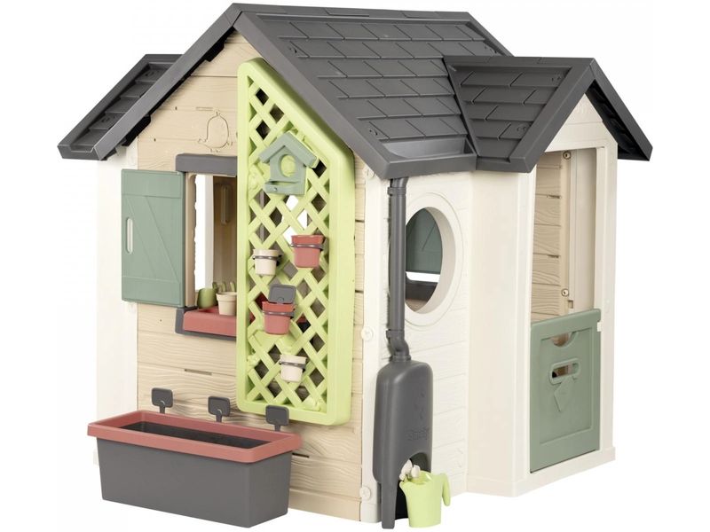 Smoby Spielhaus Life Garten Vielseitiges Kinder-Spielhäuschen