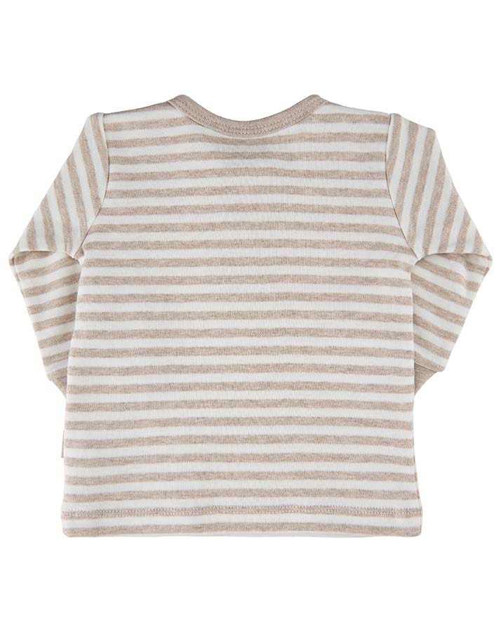 Langarmshirt INFINITY gestreift in sand melange