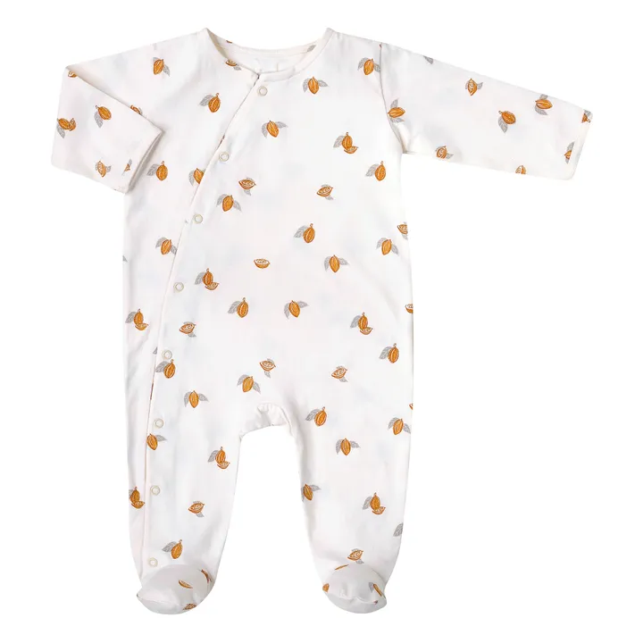 Bonjour Little Combinaison coton bio tonka | Crème