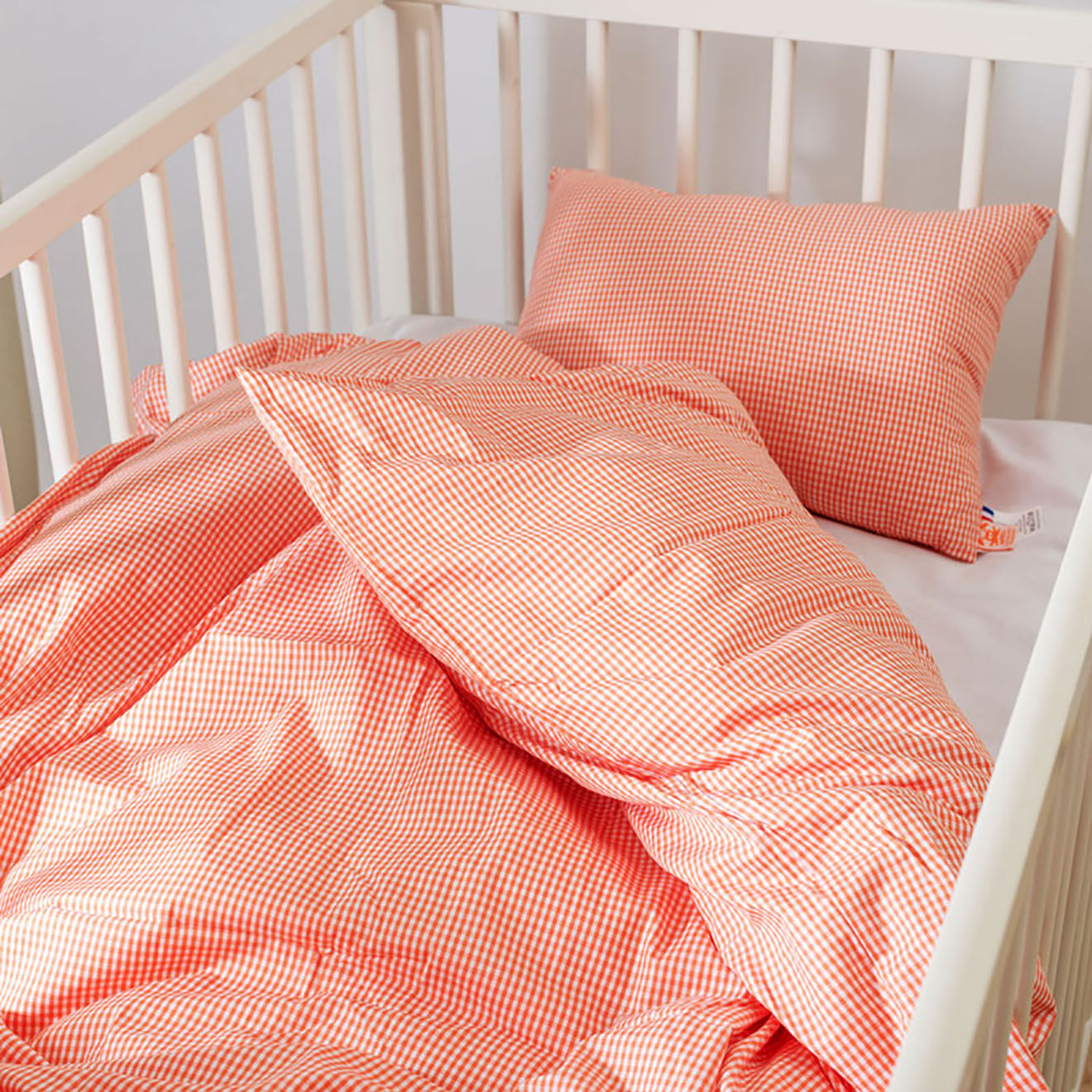 Papate Housse de Couette en Coton Bio vichy - 100x140 cm