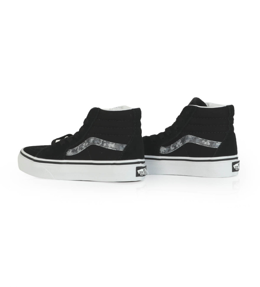 Tênis Vans Sk8-Hi Digicamo de couro, preto