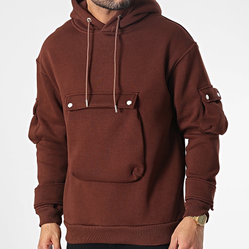 Sweat Capuche OTS-7 Marron