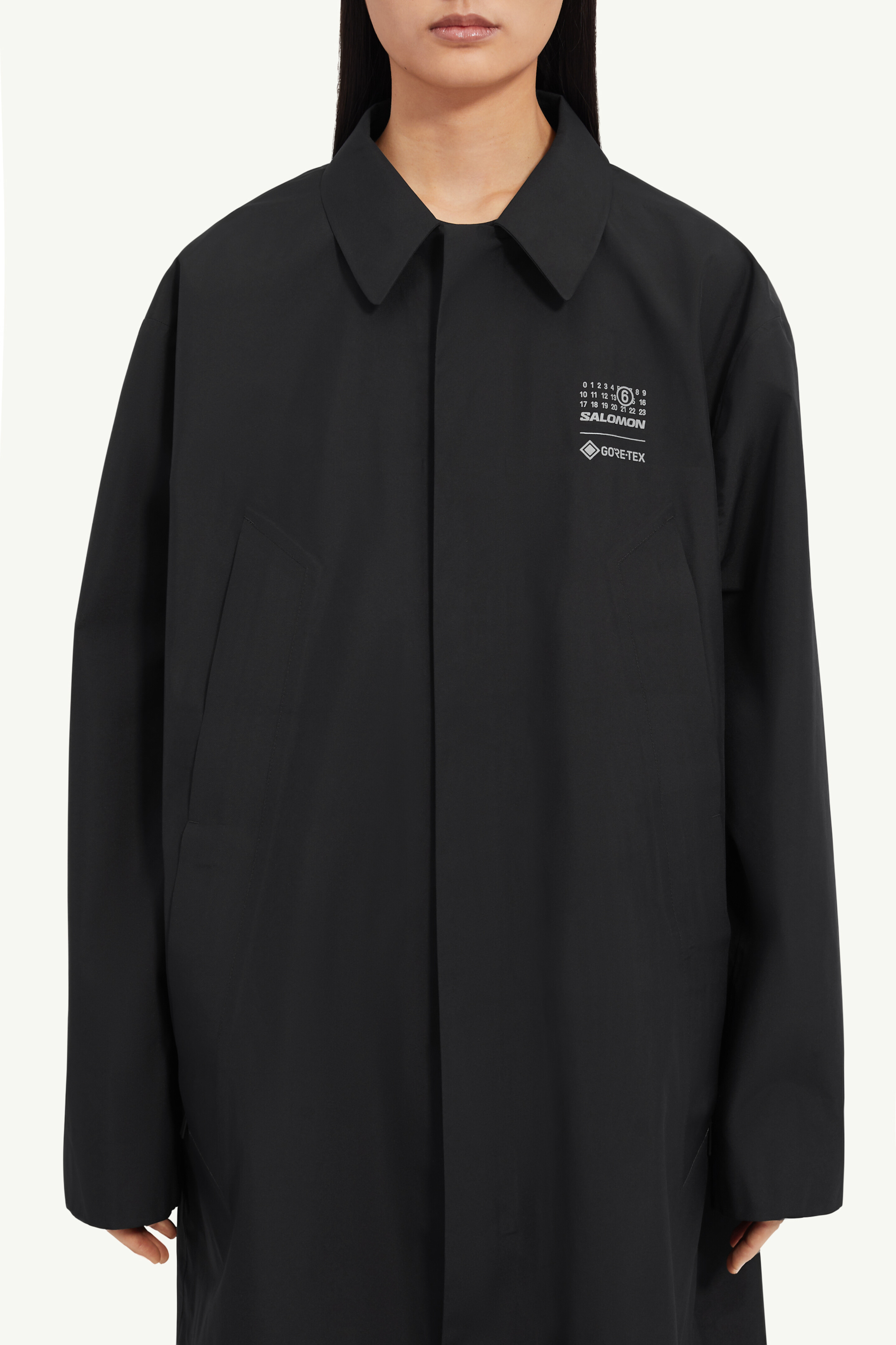 Trench-coat GORE-TEX MM6 x Salomon Noir
