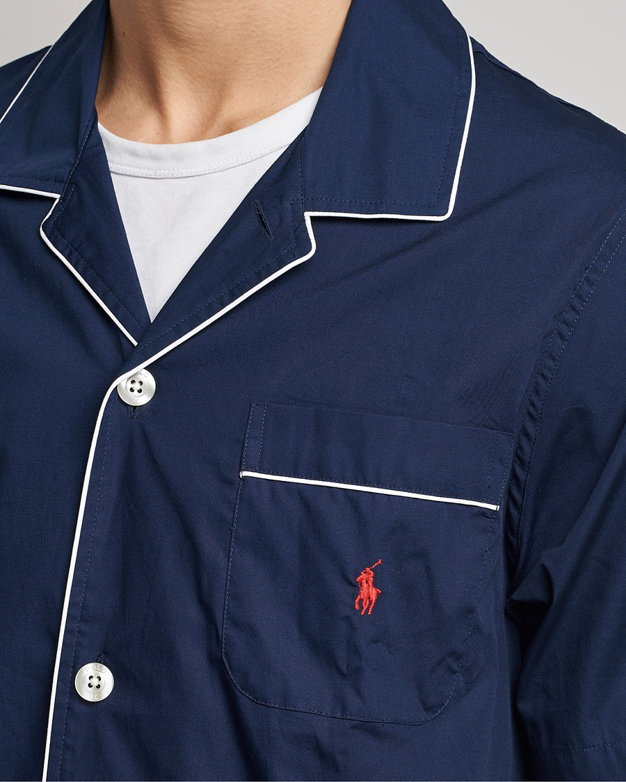 Polo Ralph Lauren Cotton Short Pyjama Set Solid Navy