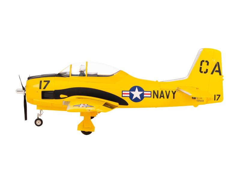 FMS Warbird Trojan T-28D V4 1400 mm, gelb PNP Detaillierter Scale Warbird mit elektrischem Einziehfahrwerk
