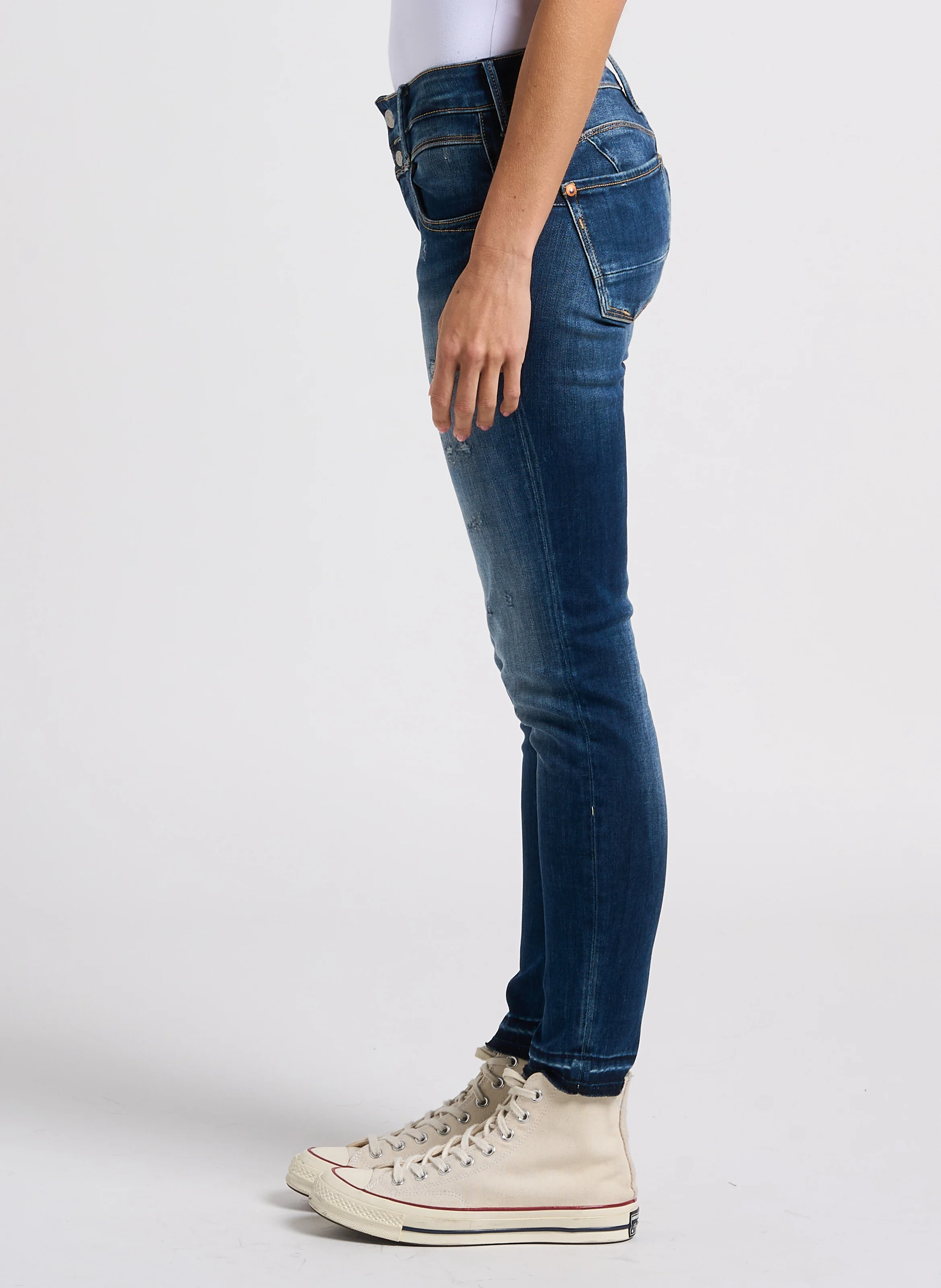Jean slim 7/8ème effet push up | Bleu