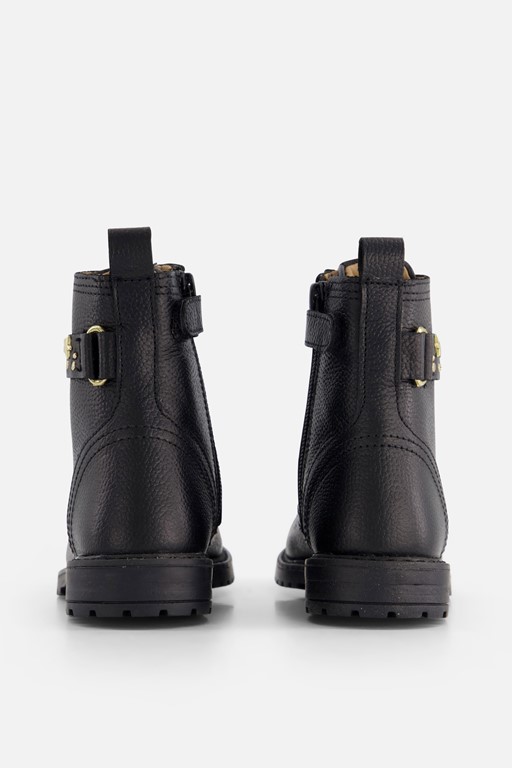 Develab Studs Veterboots zwart Leer