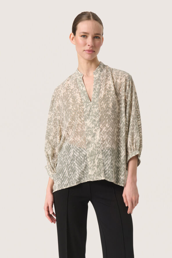 Soaked in Luxury SLOsaka Amily Blouse Shadow drop print