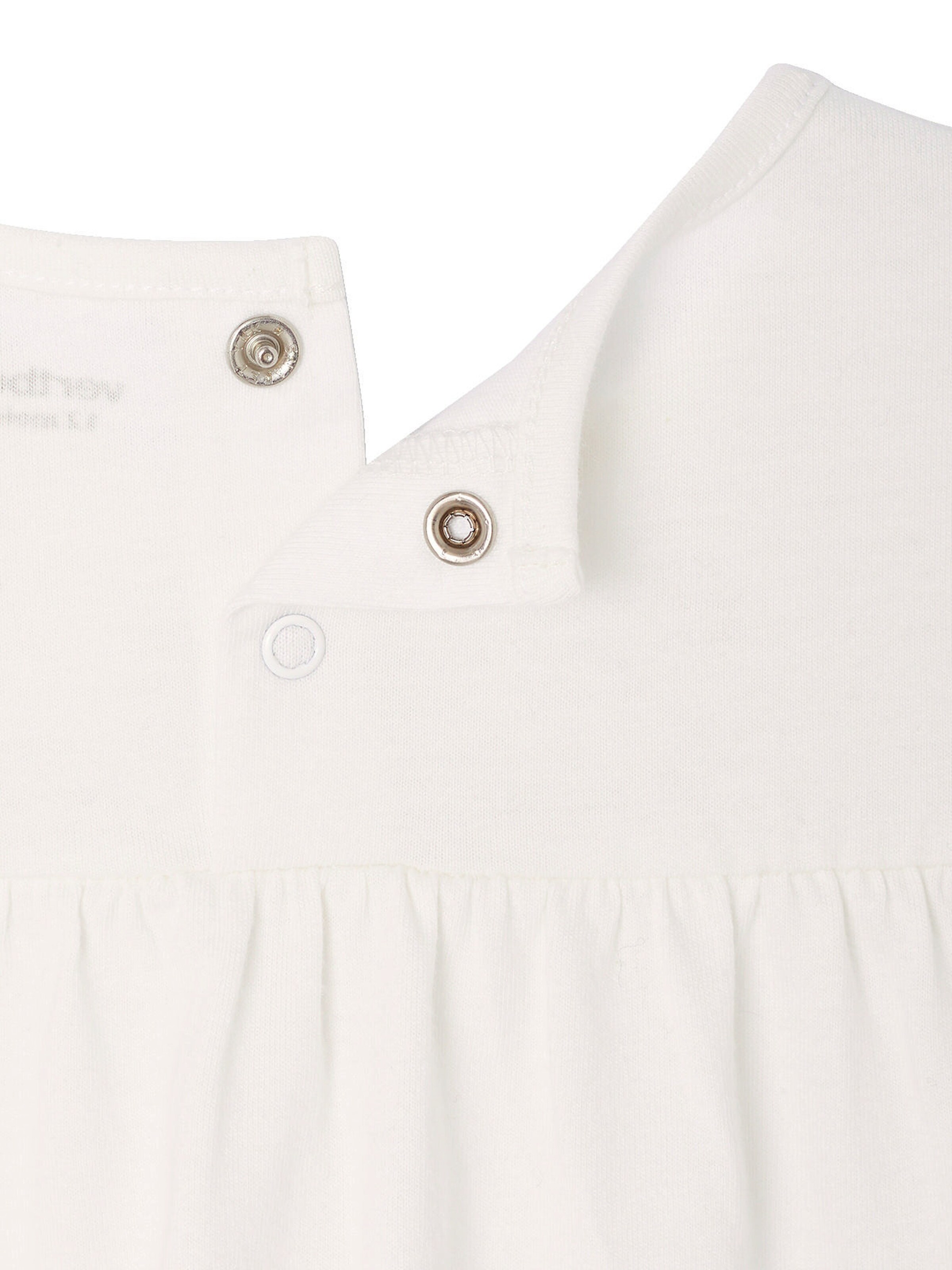 Vertbaudet Baby T-Shirt mit Lochstickereien an den Ärmeln wollweiß