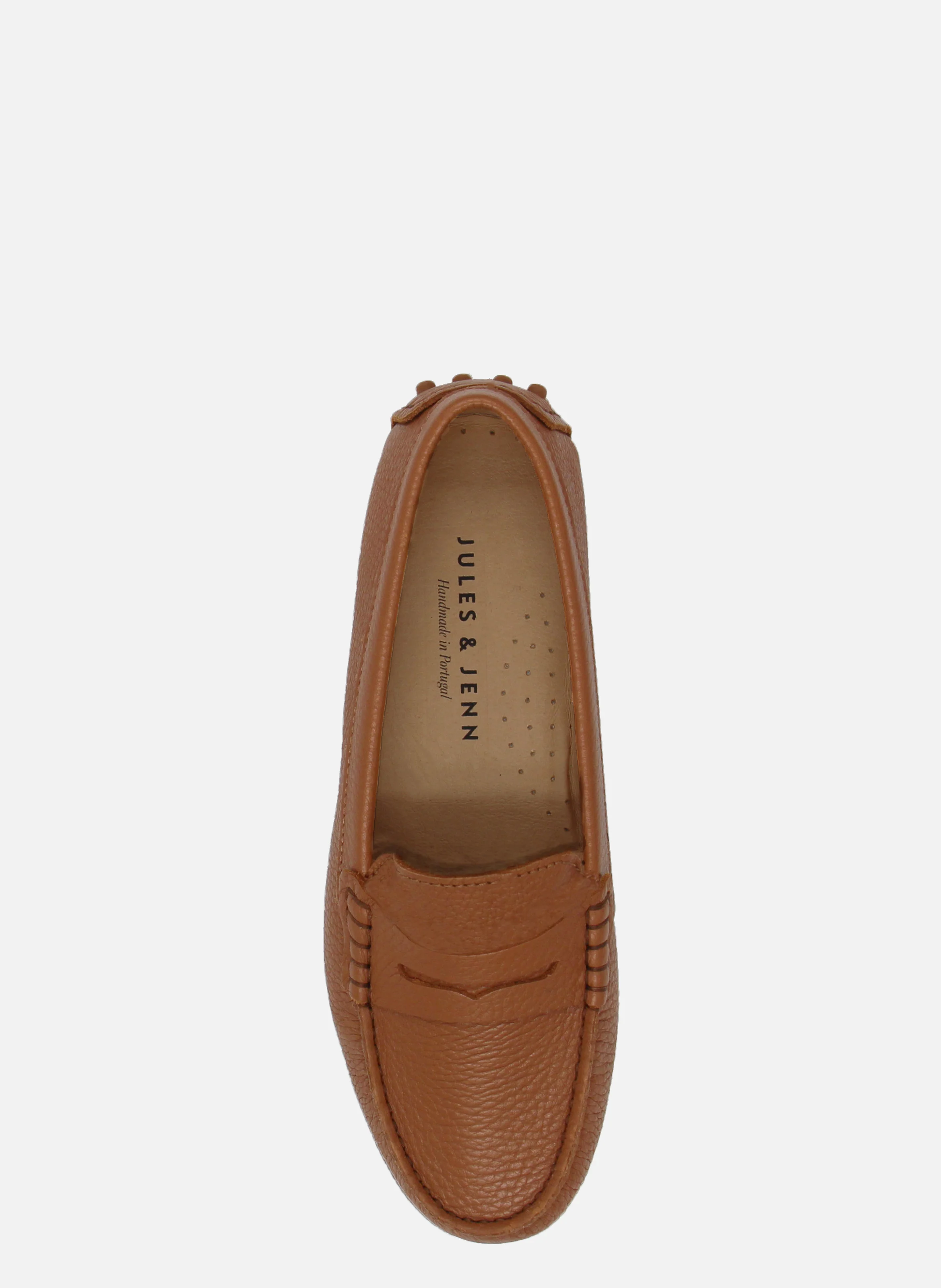 Mocassins femme cuir grainé | Marron