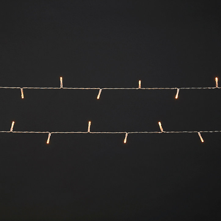 Guirlande lumineuse 50 LEDs blanc chaud intérieur/extérieur