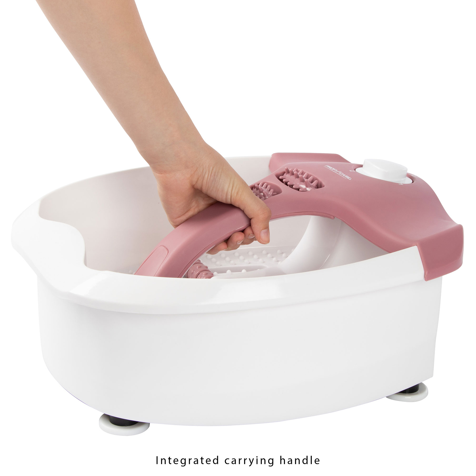 PROFICARE Fußmassagegerät - weiß-bordeaux - 4 Funktionen