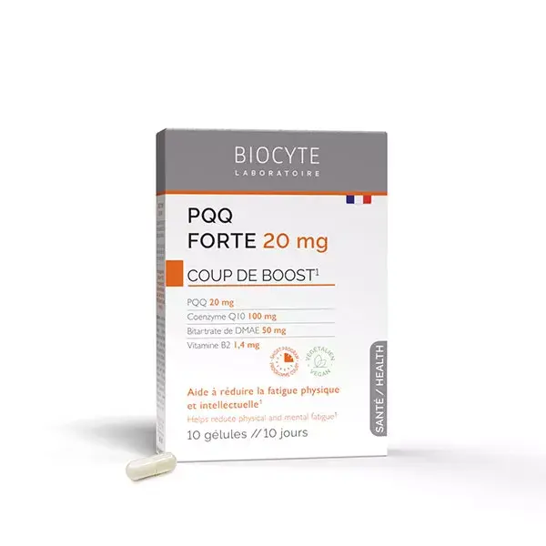 Biocyte PQQ FORTE Boost para Fadiga Física e Mental - 10 cápsulas