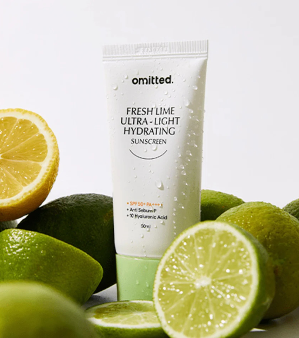 Omitted - Protetor solar facial Fresh Lime Ultra Light & Hydrating SPF50+ PA++++