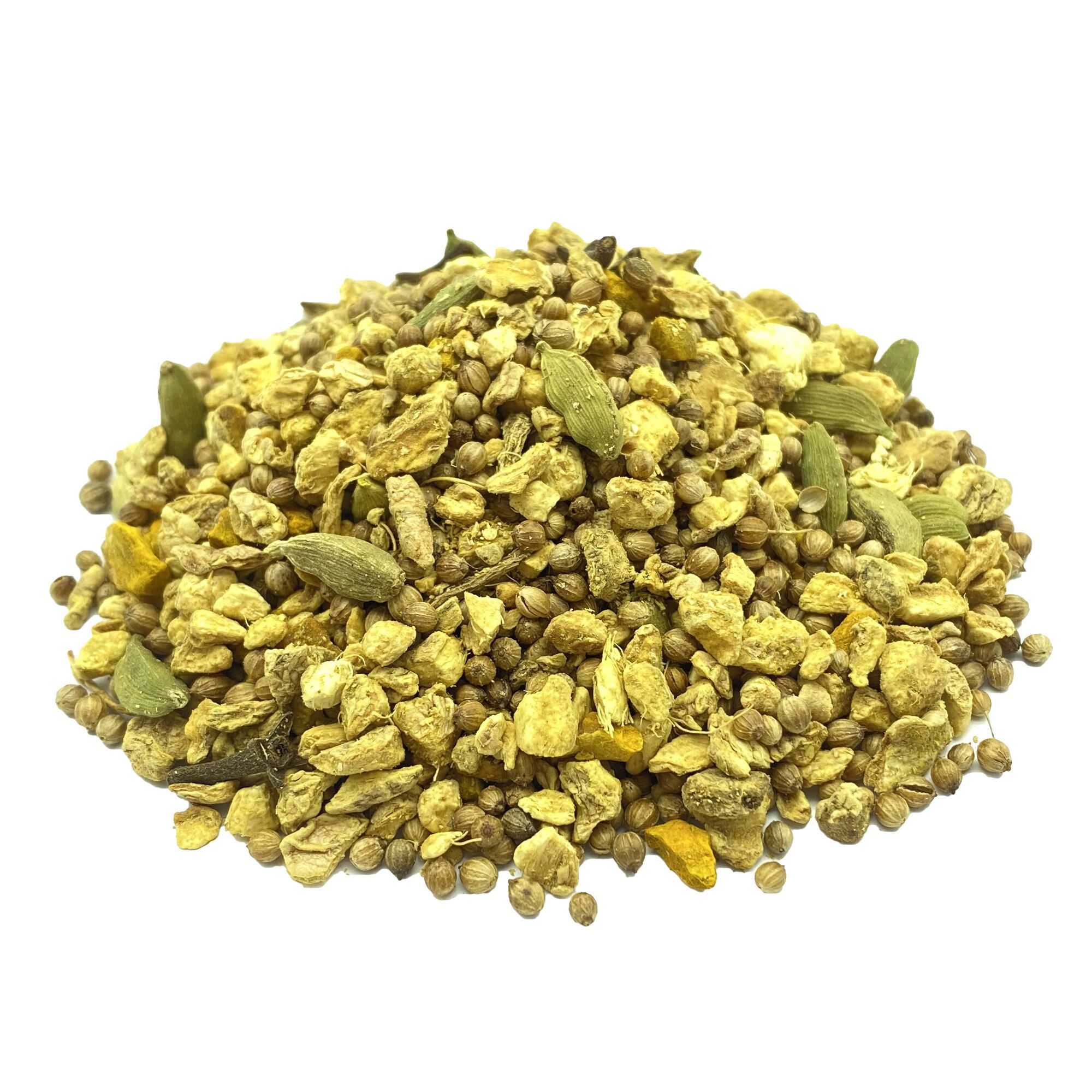 tea4me Ayurvedamischung Kapha Kräuterwohl Ayurvedatee mit Ingwer-Lakritz-Zimt-Geschmack