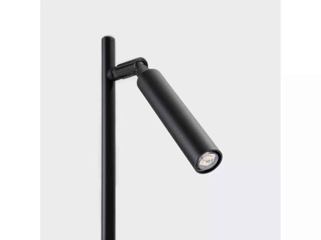 Lampe de bureau Pastelo moderne en acier - 1 sources lumineuses - L.14 x H.43 cm - noir