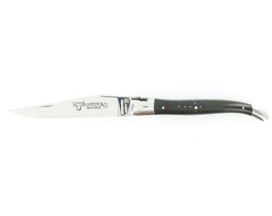 Laguiole 12 cm FRANC-MACON - Ebène - 2 mitres Couteau de poche par Laguiole en Aubrac