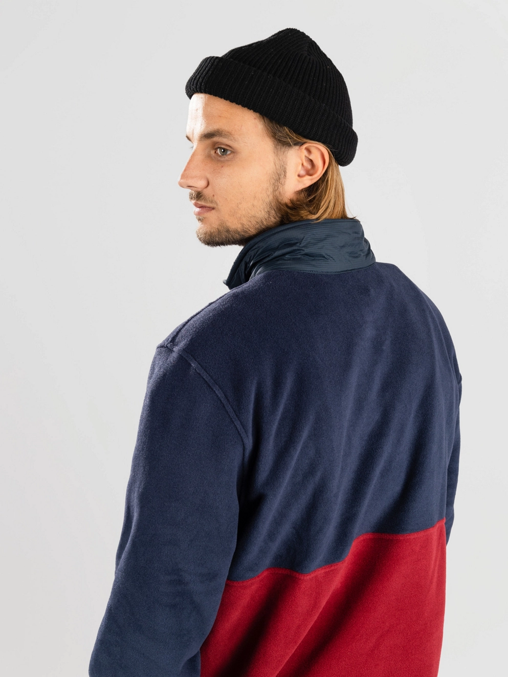 Patagonia Microdini 1/2 Zip Hoodie wax red