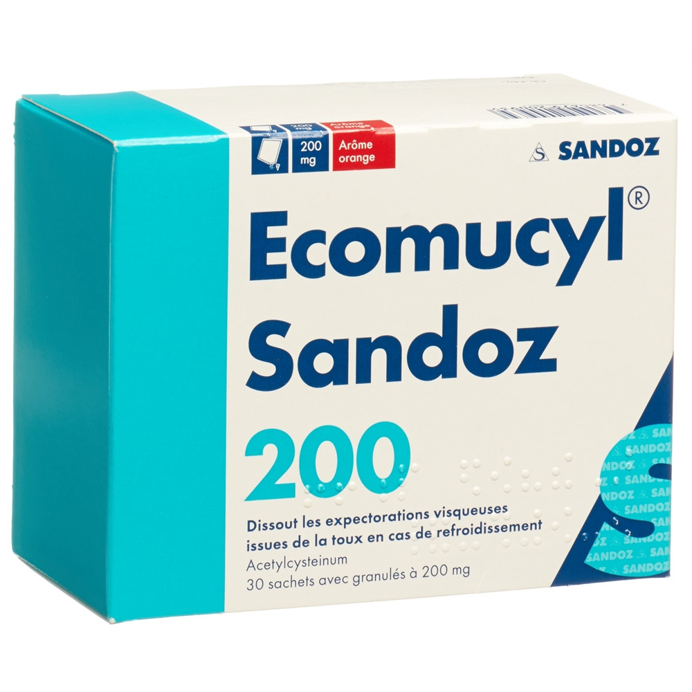 ECOMUCYL Sandoz Gran 200 mg Btl 30 Stk