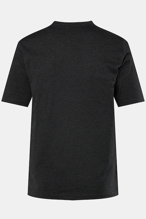 Men+ Henley, 2er-Pack, Basic, Halbarm, Rundhals, bis 8 XL