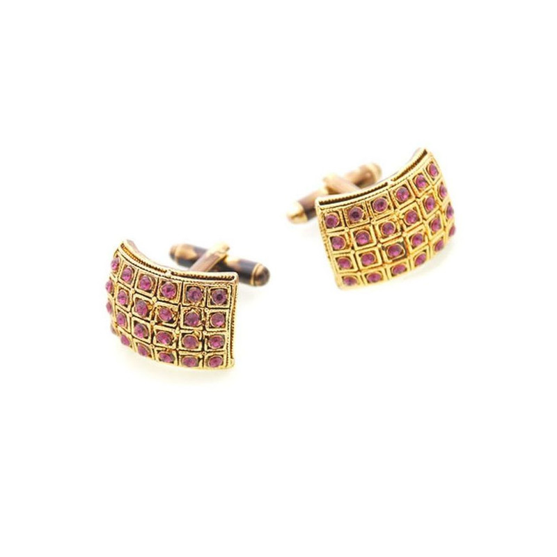 Boutons de manchette, LETO grenade, Cristal Swarovski