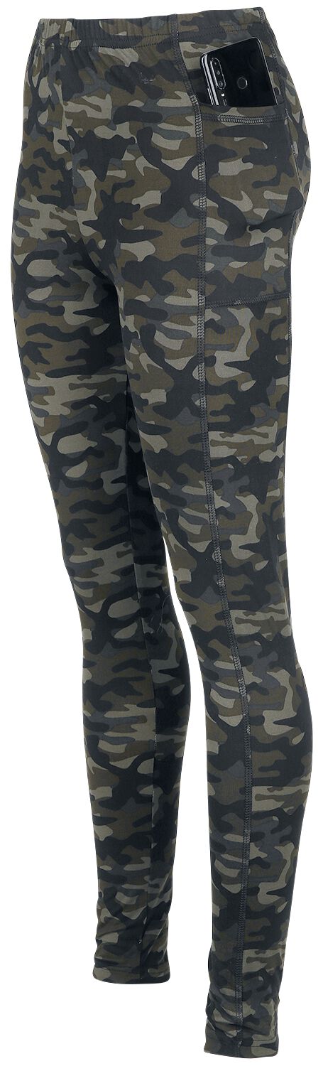 Leggings Camouflage Olive Avec Poches Latérales | Rock Rebel by EMP Legging