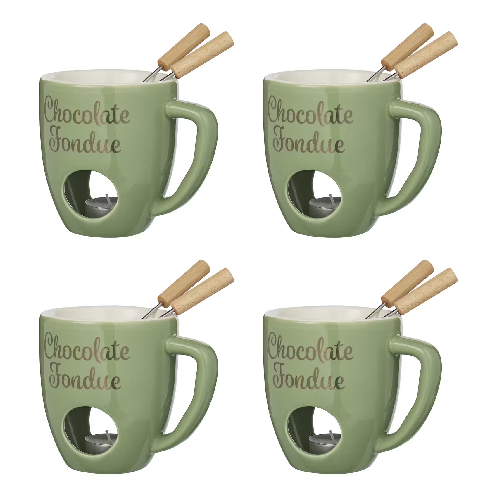CHOCOLATE FONDUE Tasse 4er-Set