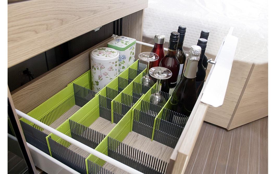 Stauleisten 100 MAXXI 8-teilig, Limonengrün/AnthraziStauleisten