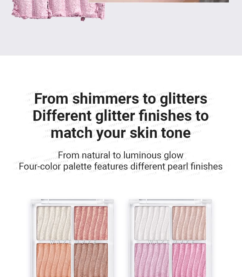 WAKEMAKE - Glow Contouring Highlighter Palette - 2 soorten