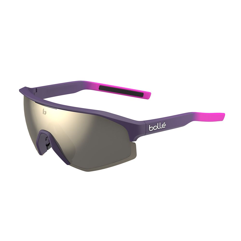Bolle LIGHTSHIFTER - Lunettes de soleil burgundy pink matte/tns gold
