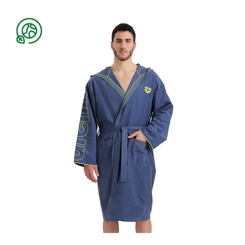 Arena ZEAL PLUS - Peignoir navy/lime