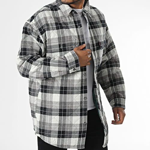 Veste A Carreaux A0682 Gris